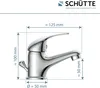 SCHÜTTE ATHOS PLUS, umyvadlová baterie s táhlem, vanová Náhled obrázku produktu 7
