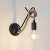Lucande Wandleuchte Ropina, schwarz, Hanfseil, Höhe 25cm Produktbild-Vorschau 6