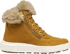 A single brown winter boot with beige fur trim is shown against a white background. Produktbild-Vorschau