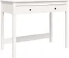 A white wooden desk with two drawers against a white background. Anteprima dell’immagine prodotto