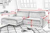 KAWOLA Ecksofa CARA Sofa Recamiere links Cord olivgrün Produktbild-Vorschau 7