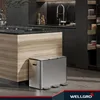 WELLGRO Treteimer 3x15L Silber – Edelstahl mit Softclose & Produktbild-Vorschau 8
