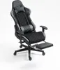 A gaming chair with a footrest is shown against a white background. Produktbild-Vorschau