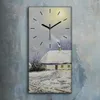Küchenuhr Bürouhr Leinwand Uhr 30x60 Gemälde Produktbild-Vorschau 2