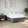 vidaXL Bettgestell ohne Matratze Dunkelgrau 140x200 cm Produktbild-Vorschau 2