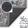 Tapiso Teppich RITZ Vintage Blau Creme Wohnzimmer Produktbild-Vorschau 5