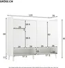 Merax Schuhschrank Sideboard mit Schublade, 4 Türen, Produktbild-Vorschau 7