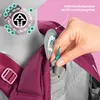 Close-up of a backpack strap adjustment mechanism and size guide. Anteprima dell’immagine prodotto