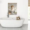 Wanddeko 50x70 cm - BadezimmerLama in der Badewanne, Produktbild-Vorschau 4