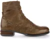A side view of a brown leather boot. Produktbild-Vorschau