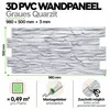3D Wandpaneele PVC Steinoptik | Graues Quarzit | 20 Platten Produktbild-Vorschau 3