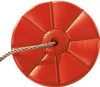 A close-up view of a round orange swing seat with a rope threaded through the center. Anteprima dell’immagine prodotto
