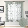 Transparente Vorhänge in Salbeigrün, 132 x 160 cm Länge, 2 Produktbild-Vorschau 2