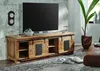 MASSIVMOEBEL24 | Meuble TV 160x45 Manguier laqué Bois Voir les images du produit 2