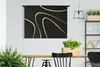 MuchoWow® Wandteppich Wandbehang Goldene Wellen auf Produktbild-Vorschau 2