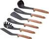 A set of kitchen utensils arranged diagonally on a white background. Produktbild-Vorschau
