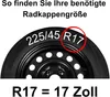 Radkappen 17 Zoll kompatibel mit VW T5 VW T6 VW T6.1 Produktbild-Vorschau 5