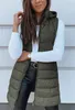 ASKSA Femme Gilet matelassé long sans manches avec capuche Voir les images du produit 3