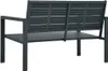 Ławka Ogrodowa, 120 Cm, Szara, Hdpe O Wyglądzie Drewna Podgląd zdjęcia produktu 3