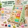 Carrito de aprendizaje para bebés de madera – Carrito de Vista previa de la imagen del producto 2
