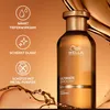 A bottle of Wella Ultimate Smooth Shampoo is shown with descriptive icons and text highlighting its benefits. Produktbild-Vorschau