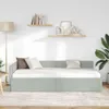vidaXL Rohový rám postele s čelem světle šedý 100 cm x 200 Náhled obrázku produktu 3