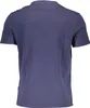 Herren Kurzarm-T-Shirt Blau aus Baumwolle mit Stickerei Produktbild-Vorschau 2