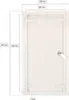 KOTARBAU® Revisionsklappe Revisionstür 25x40 cm Metall Produktbild-Vorschau 2