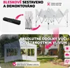 Skládací zahradní pavilon 3x3 m se 2 bočními částmi - bílý Náhled obrázku produktu 5