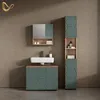 Badmöbel-Set Livinity Ronco Grün/Goldkraft Eiche 2 Teile, Produktbild-Vorschau 2