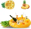Aufblasbarer Ananas-Becherhalter für Pool/Bar, 7 Löcher, Produktbild-Vorschau 1