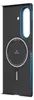 The back of a smartphone case with a circular magnetic charging area and branding. Náhľad obrázku produktu