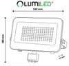 LUMILED LED Strahler Außen 50W 5500lm CCT 3000K 4000K 6500K Produktbild-Vorschau 7