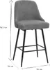 Miliboo - 360° drehbare Barhocker aus Chenille-Stoff in Produktbild-Vorschau 7