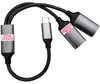 USB Y Splitter Kabel USB 3.1 C Stecker zu Dual USB Buchse Produktbild-Vorschau 5