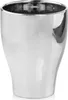 A silver ceramic pot on a white background. Podgląd zdjęcia produktu
