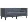 vidaXL Chesterfield-Sofa mit Nackenrollen 2-Sitzer Produktbild-Vorschau 1