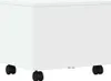 vidaXL Stojak na drukarkę z kółkami Biały 41x32x34,5 cm Podgląd zdjęcia produktu 6