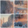 Bilder auf glas - Einteilig - Winter Schnee Fluss - 50x70cm Produktbild-Vorschau 8