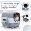 Larga lettiera chiusa per gatti da 54 cm, grigia, con Anteprima dell’immagine prodotto 6