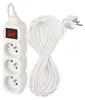 Prodlužovací kabel 10 m / 3 zásuvky / s vypínačem / bílý / PVC / 1,5 mm2 Podgląd zdjęcia produktu