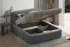 Polsterbett OLAF 90 x 200  mit Matratze, Bettkasten und Produktbild-Vorschau 3