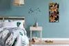 Wohnzimmer-Bild Leinwand Uhr Geräuschlos 30x60 Malerei Produktbild-Vorschau 4