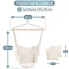 Hängesessel Hängestuhl mit 2 Kissen Kalea Weiß ib style® Produktbild-Vorschau 5