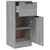 vidaXL Sideboard Gris Sonoma 30x30x70 cm Bois composite Voir les images du produit 5
