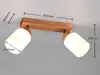 Reflektor spot ASSAM jasne drewno-biała 2xE14x25W drewno Podgląd zdjęcia produktu 7