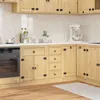 vidaXL Schrank SKI Honigbraun 40 x 46 x 81 cm Massives Produktbild-Vorschau 2