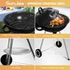 Sunjas Holzkohlegrill Kugelgrill Rundgrill CA-20 Deckel Produktbild-Vorschau 2