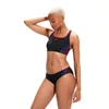 Speedo Placement Bikini für Damen Schwarz/Rot, Größe:36 Produktbild-Vorschau 3
