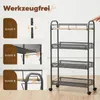 Sekey Küchenwagen schmal Nischenregal mit Rollen 20cm breit Produktbild-Vorschau 3